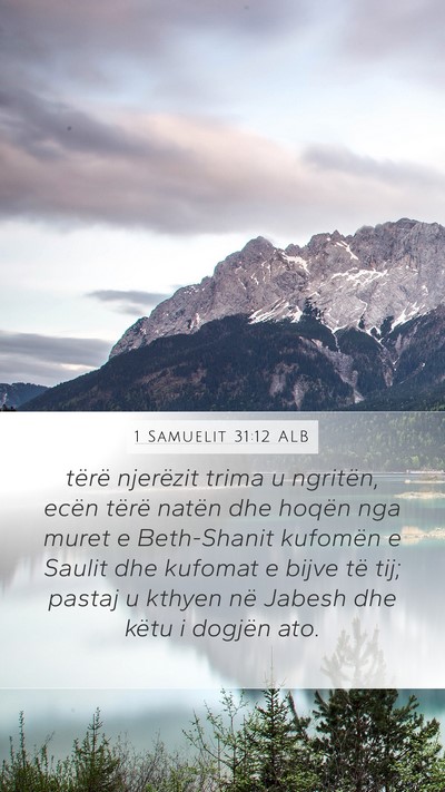 1 Samuelit 31:12 ALB Bible Verse Image