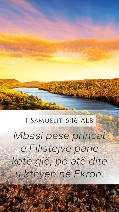 1 Samuelit 6:16 ALB Bible Verse Image