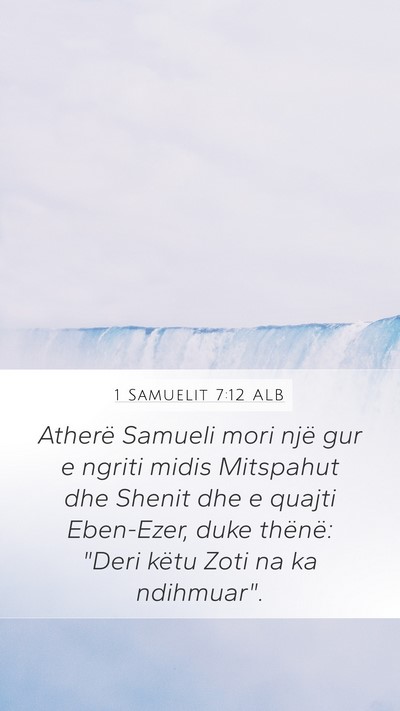 1 Samuelit 7:12 ALB Bible Verse Image