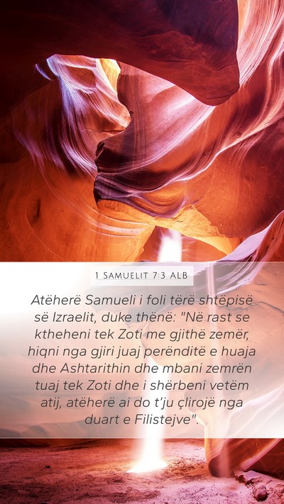 1 Samuelit 7:3 ALB Bible Verse Image