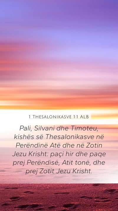 1 Thesalonikasve 1:1 ALB Bible Verse Image