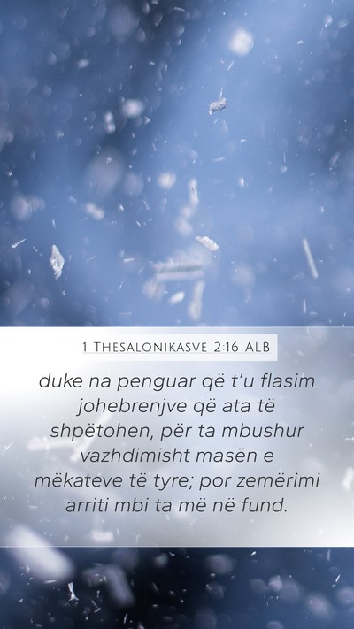 1 Thesalonikasve 2:16 ALB Bible Verse Image