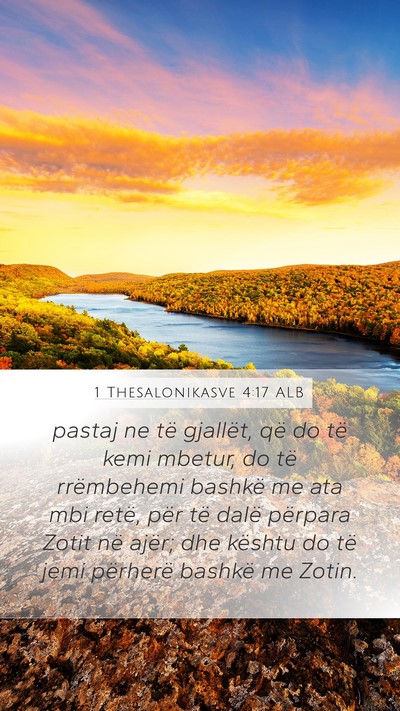 1 Thesalonikasve 4:17 ALB Bible Verse Image