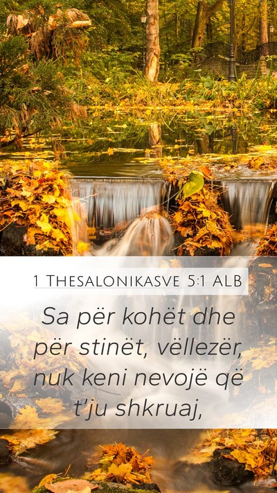 1 Thesalonikasve 5:1 ALB Bible Verse Image