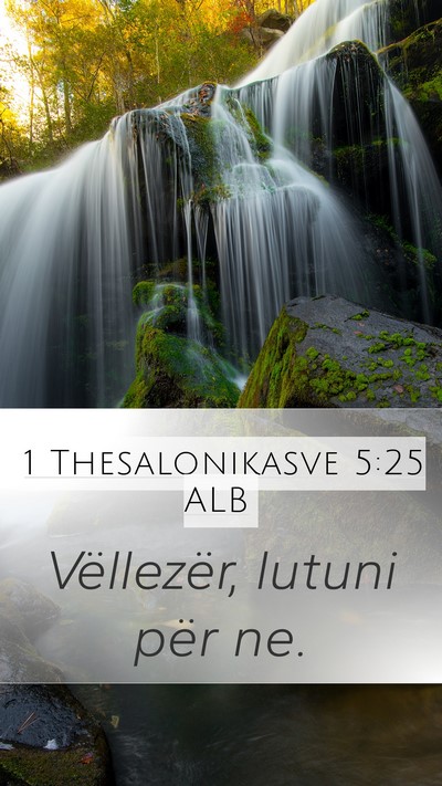 1 Thesalonikasve 5:25 ALB Bible Verse Image