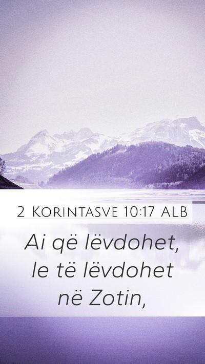 2 Korintasve 10:17 ALB Bible Verse Image