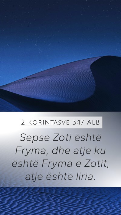 2 Korintasve 3:17 ALB Bible Verse Image