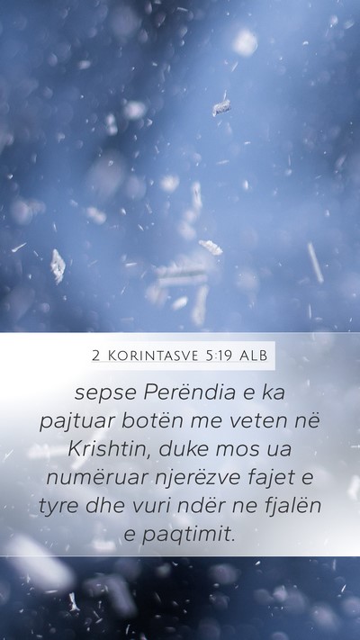 2 Korintasve 5:19 ALB Bible Verse Image