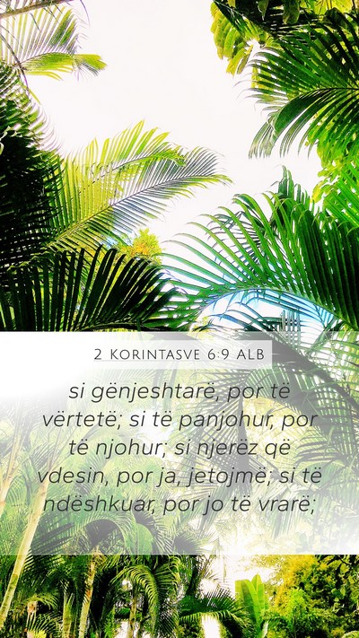 2 Korintasve 6:9 ALB Bible Verse Image