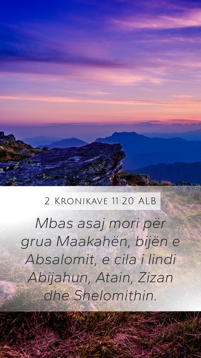 2 Kronikave 11:20 ALB Bible Verse Image