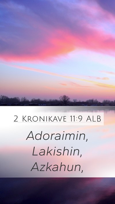 2 Kronikave 11:9 ALB Bible Verse Image