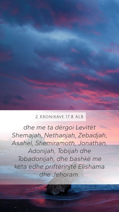 2 Kronikave 17:8 ALB Bible Verse Image