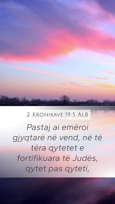 2 Kronikave 19:5 ALB Bible Verse Image