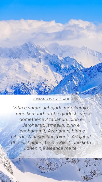 2 Kronikave 23:1 ALB Bible Verse Image