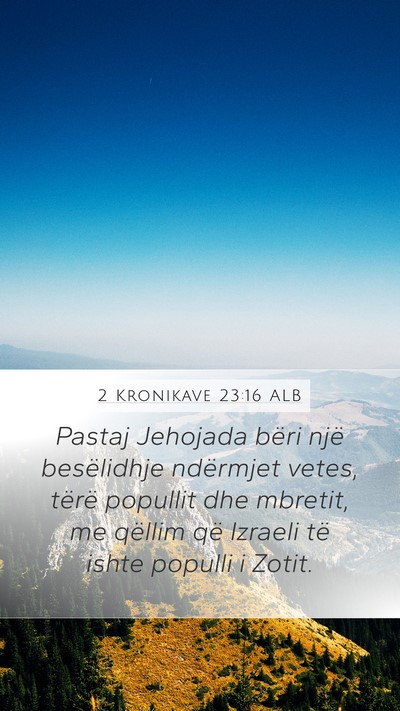 2 Kronikave 23:16 ALB Bible Verse Image