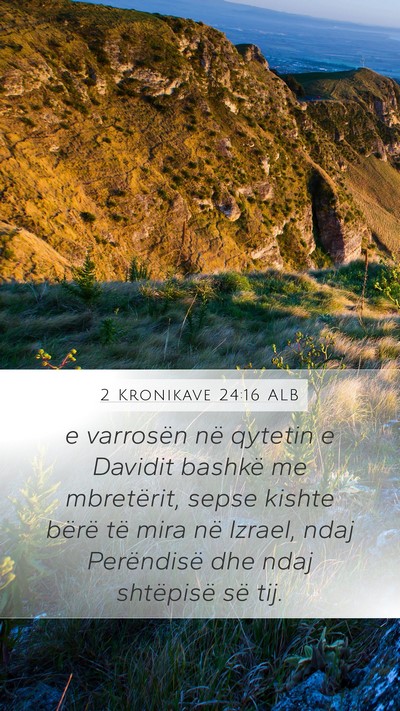 2 Kronikave 24:16 ALB Bible Verse Image