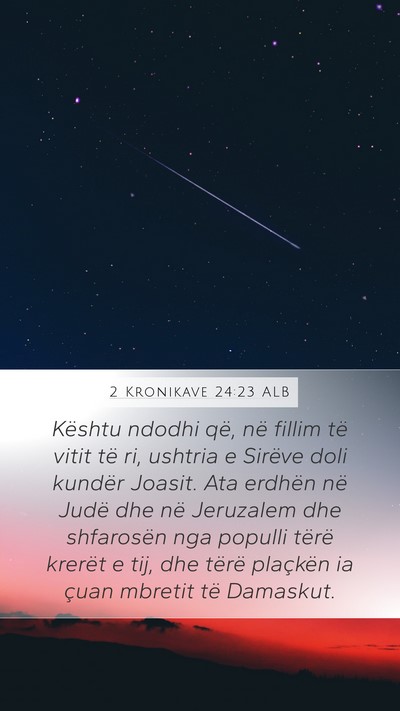 2 Kronikave 24:23 ALB Bible Verse Image