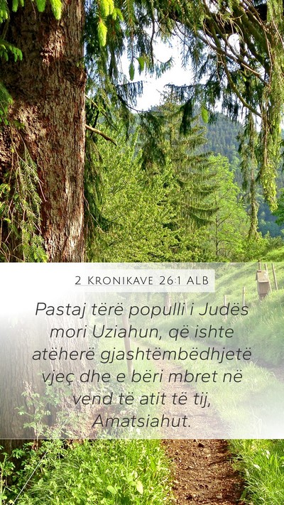 2 Kronikave 26:1 ALB Bible Verse Image