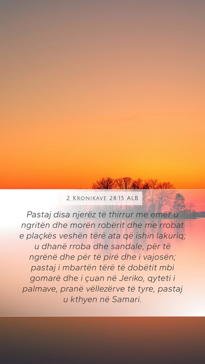 2 Kronikave 28:15 ALB Bible Verse Image