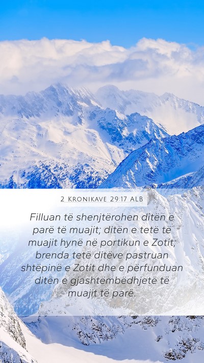 2 Kronikave 29:17 ALB Bible Verse Image