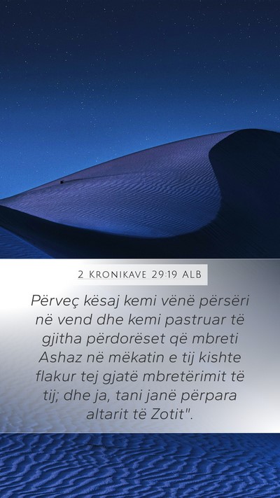 2 Kronikave 29:19 ALB Bible Verse Image