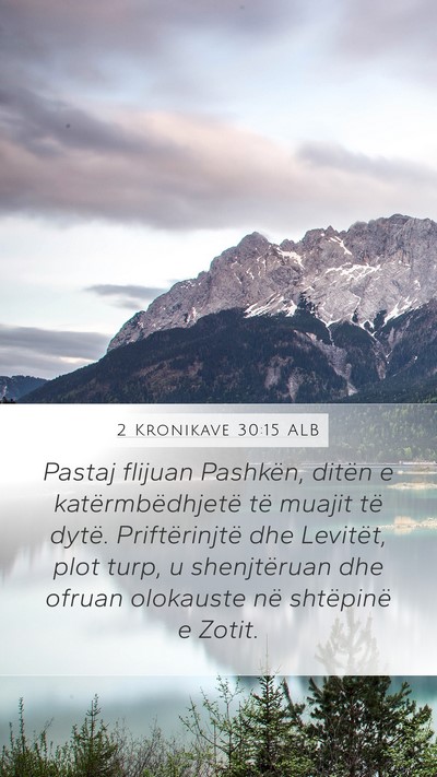 2 Kronikave 30:15 ALB Bible Verse Image