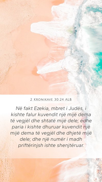 2 Kronikave 30:24 ALB Bible Verse Image