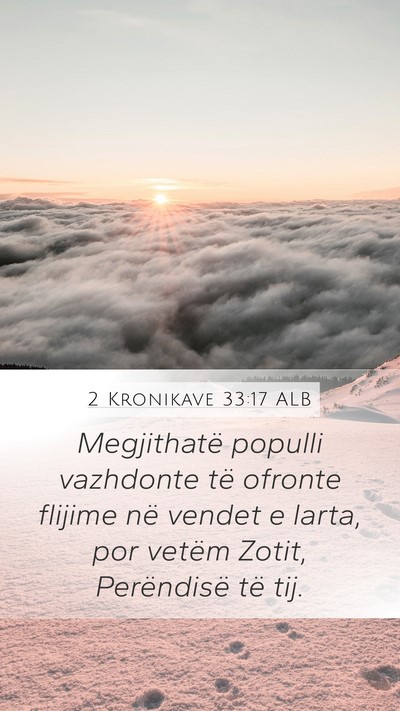 2 Kronikave 33:17 ALB Bible Verse Image