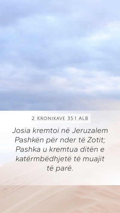 2 Kronikave 35:1 ALB Bible Verse Image