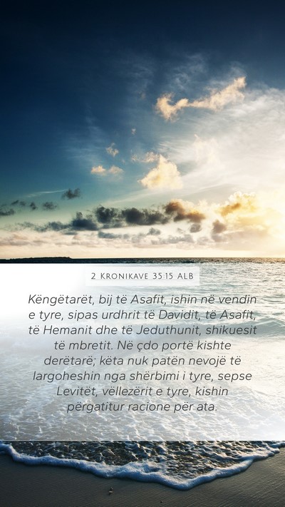 2 Kronikave 35:15 ALB Bible Verse Image