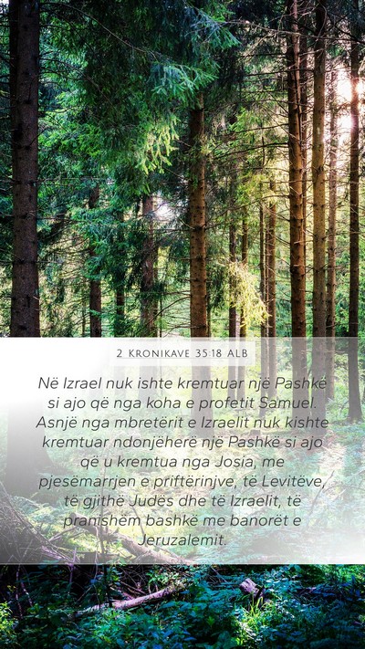 2 Kronikave 35:18 ALB Bible Verse Image
