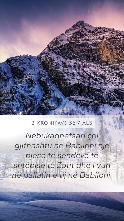 2 Kronikave 36:7 ALB Bible Verse Image