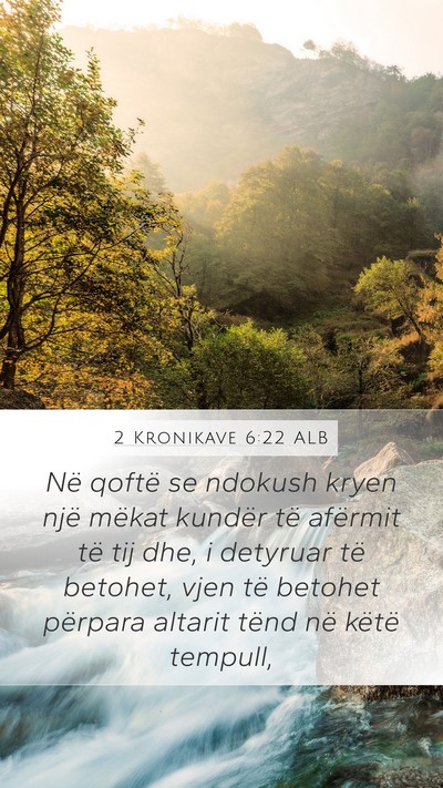 2 Kronikave 6:22 ALB Bible Verse Image