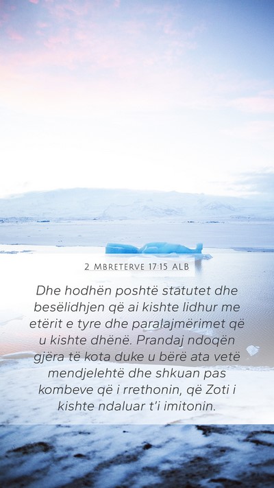 2 Mbretërve 17:15 ALB Bible Verse Image
