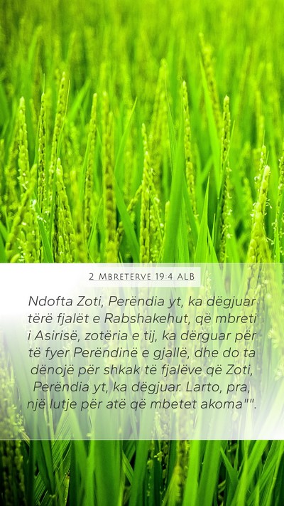 2 Mbretërve 19:4 ALB Bible Verse Image