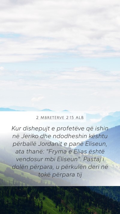2 Mbretërve 2:15 ALB Bible Verse Image