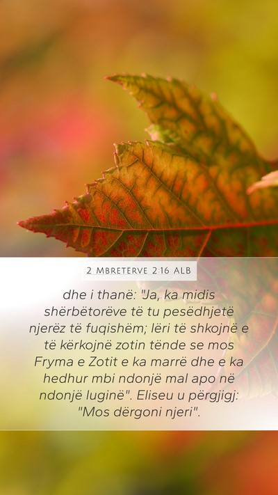 2 Mbretërve 2:16 ALB Bible Verse Image