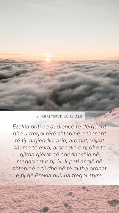 2 Mbretërve 20:13 ALB Bible Verse Image