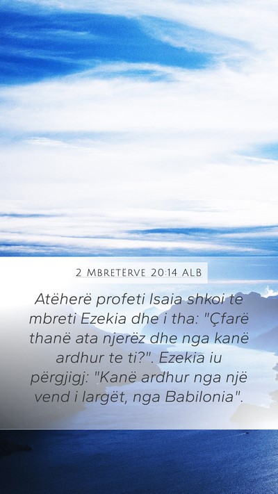 2 Mbretërve 20:14 ALB Bible Verse Image