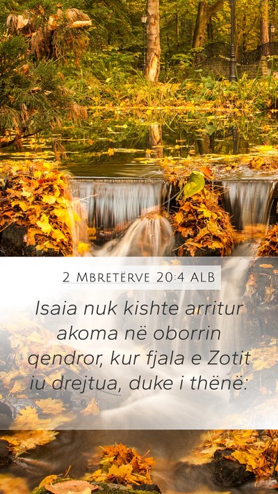 2 Mbretërve 20:4 ALB Bible Verse Image