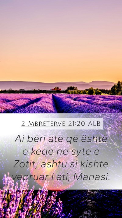 2 Mbretërve 21:20 ALB Bible Verse Image