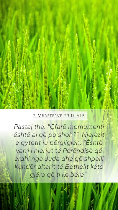 2 Mbretërve 23:17 ALB Bible Verse Image