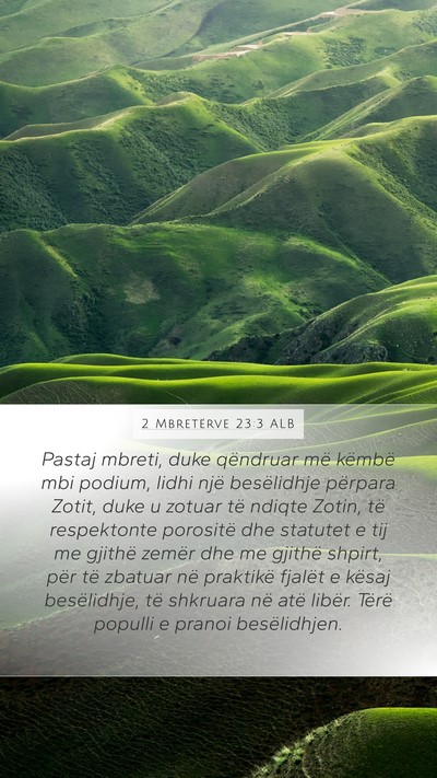 2 Mbretërve 23:3 ALB Bible Verse Image