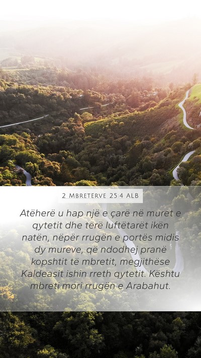 2 Mbretërve 25:4 ALB Bible Verse Image