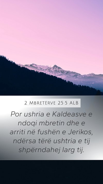 2 Mbretërve 25:5 ALB Bible Verse Image