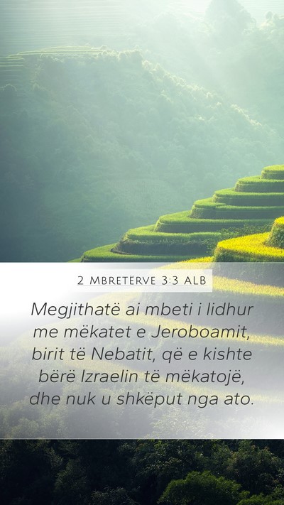 2 Mbretërve 3:3 ALB Bible Verse Image