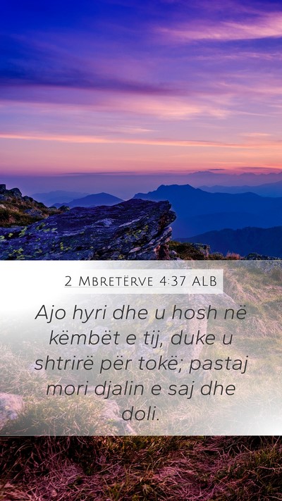 2 Mbretërve 4:37 ALB Bible Verse Image