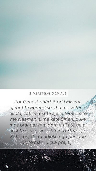 2 Mbretërve 5:20 ALB Bible Verse Image
