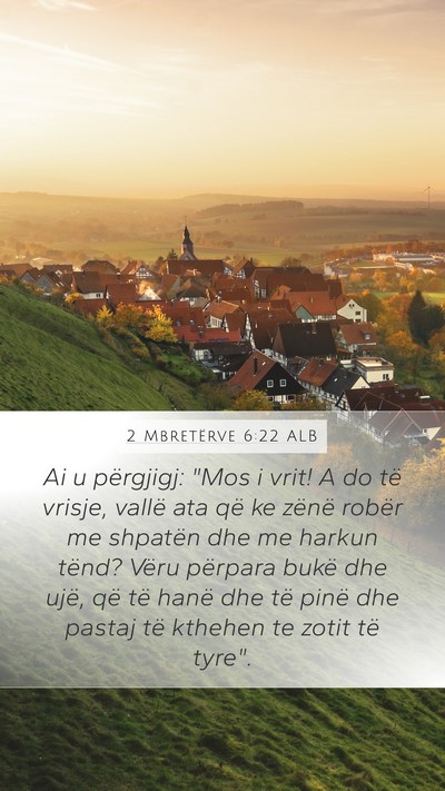 2 Mbretërve 6:22 ALB Bible Verse Image