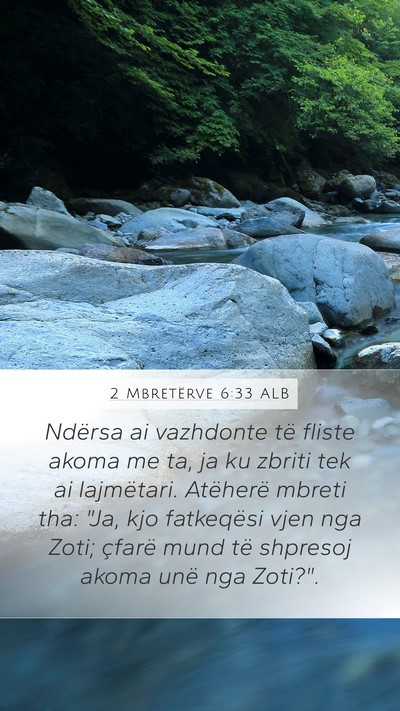 2 Mbretërve 6:33 ALB Bible Verse Image